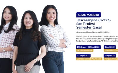 Pengumuman Lolos Seleksi UM (S2/S3) dan Program Profesi dan PAS PASCA Semester Gasal Gelombang 1 UNDIP 2023/2024